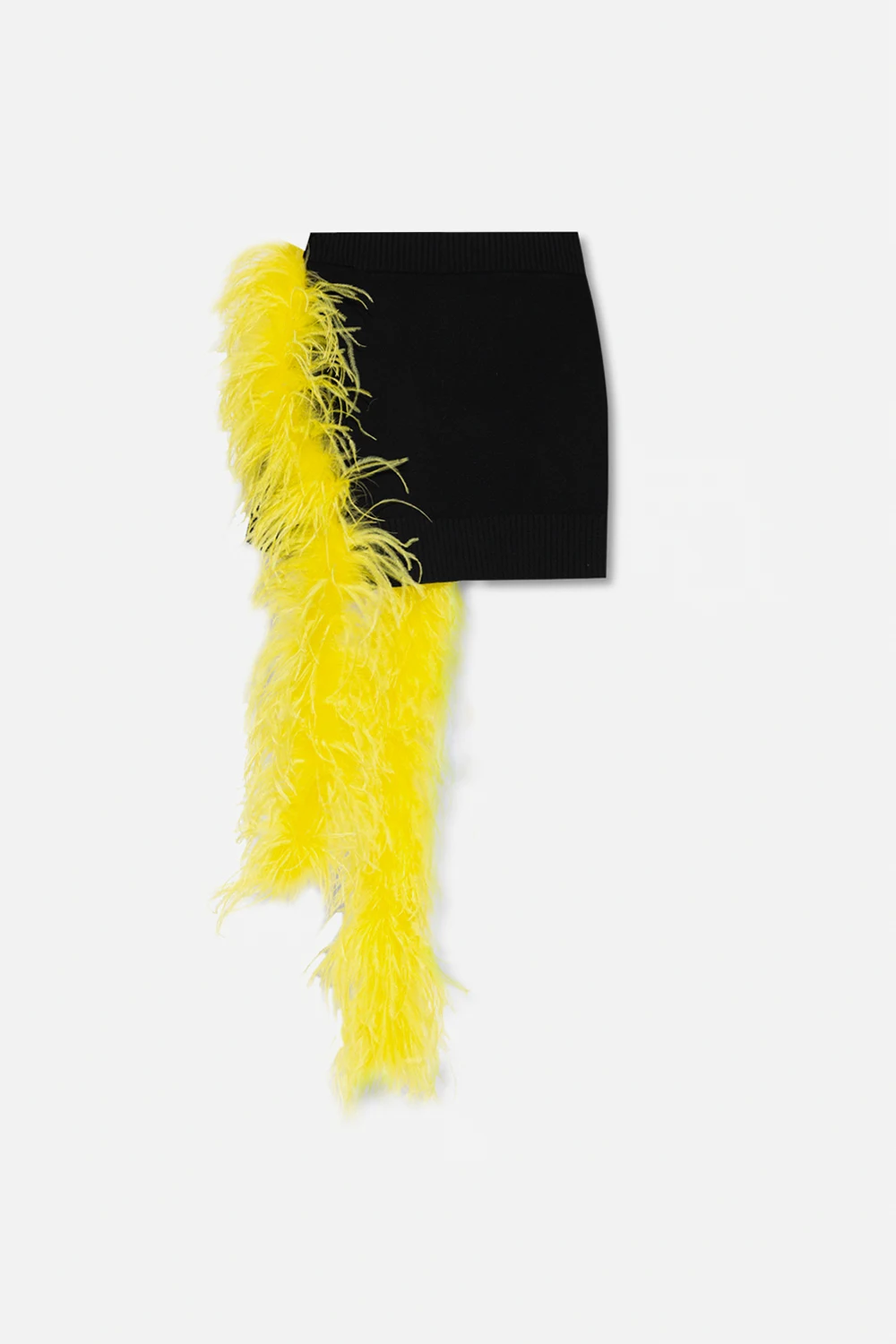 Skirt with ostrich feathers