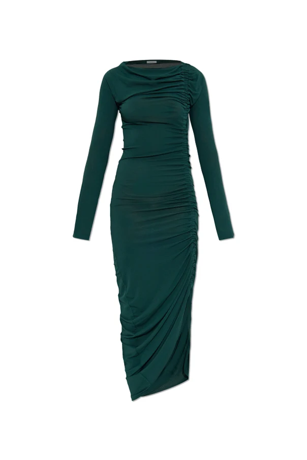 GRÜN Kleid mit Drapierung