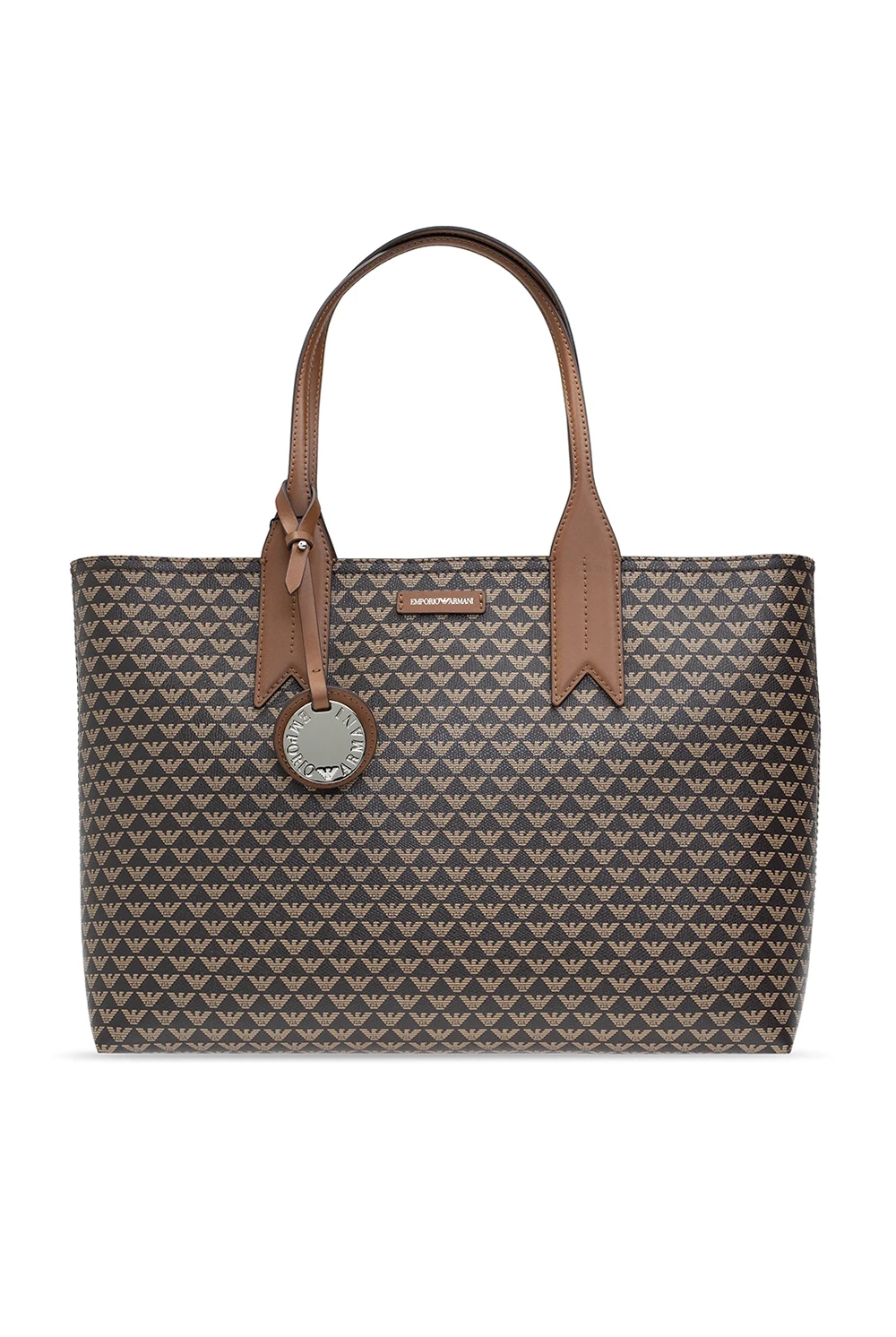 BROWN Shopper bag with logo