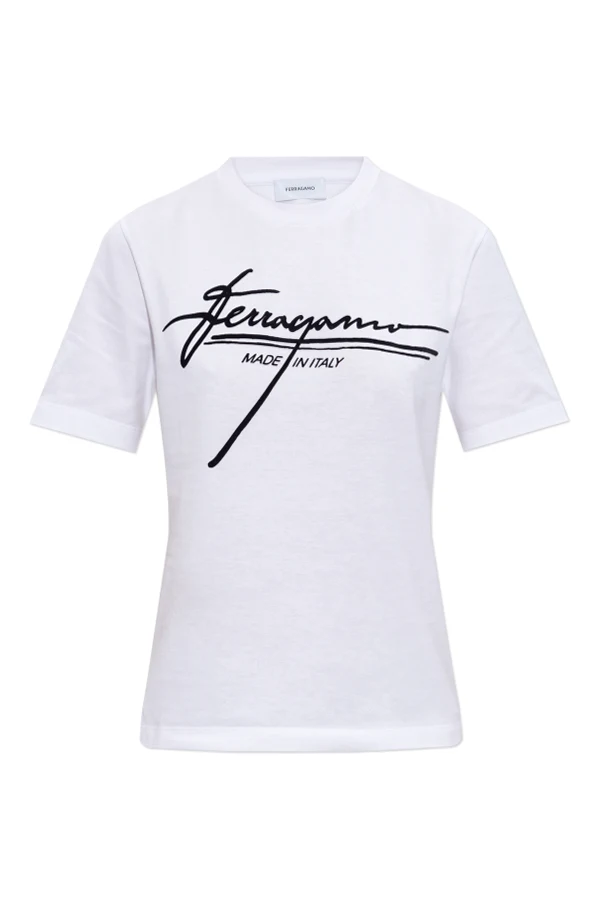 WEISS T-Shirt mit Logo