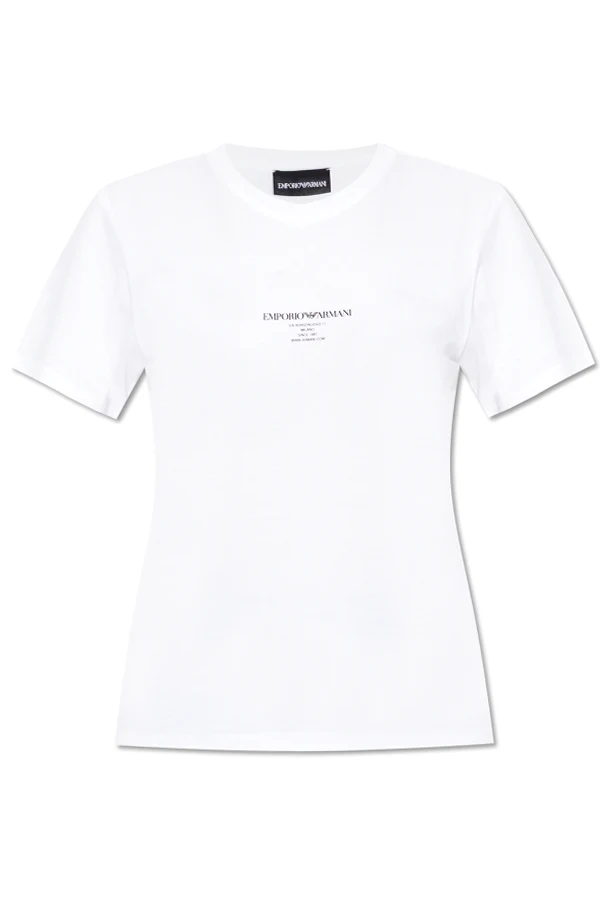 WHITE T-shirt with logo