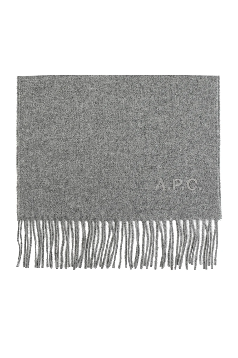 Logo-embroidered scarf