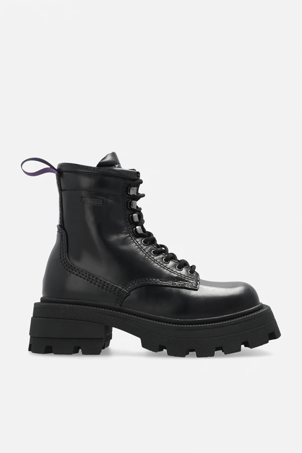 ’Michigan’ leather combat boots