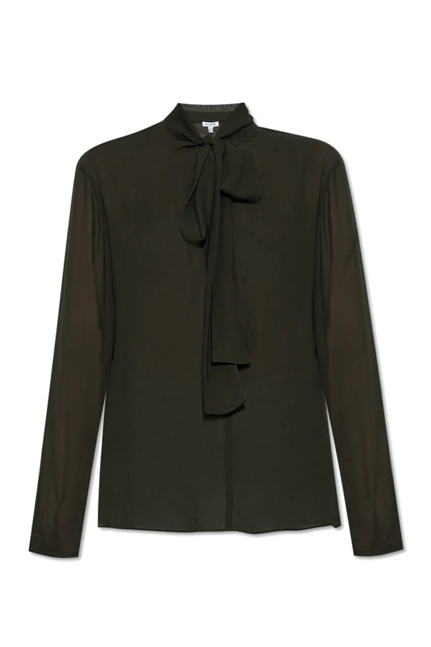 GRÜN Bluse mit Bindeband