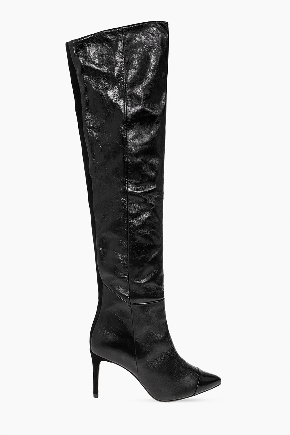 BLACK ‘Band’ heeled boots
