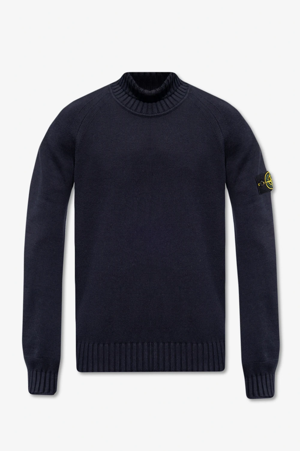 Cotton turtleneck sweater with logo
