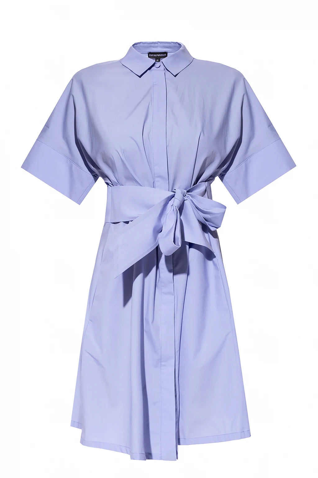 BLUE Short-sleeved shirt dress
