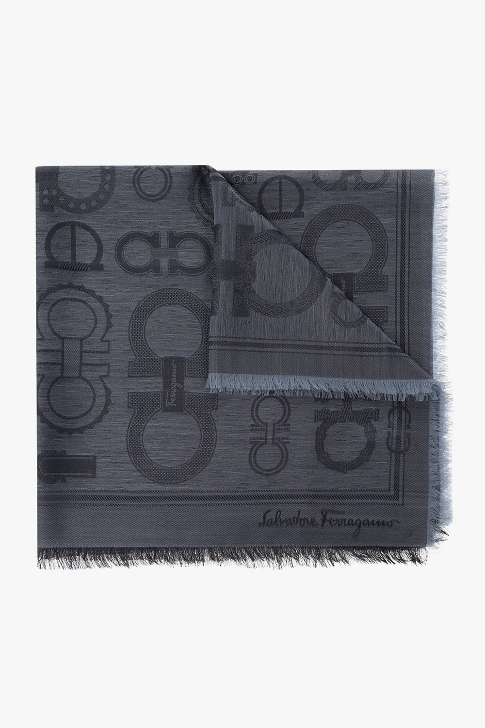 GREY Scarf with logo