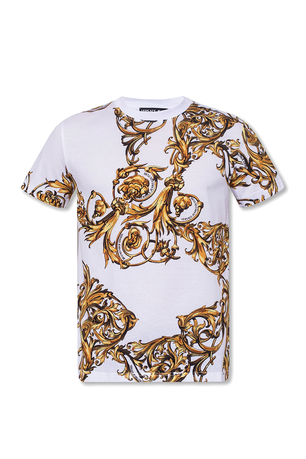 WHITE Barocco-printed T-shirt