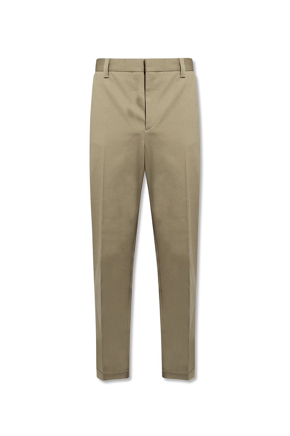 beige ‘Jun’ pleat-front trousers