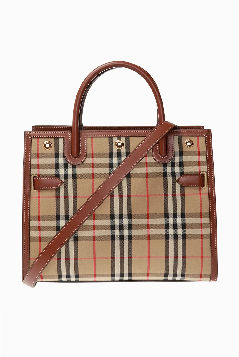 beige ‘Title’ shoulder bag