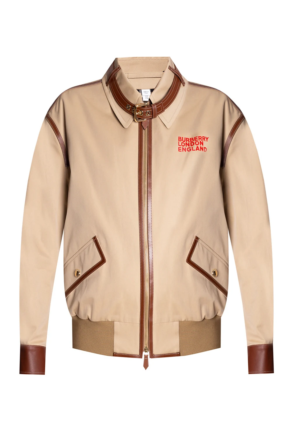 beige Jacket with logo