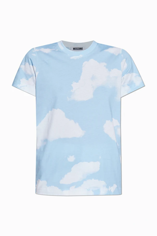 NIEBIESKI T-shirt z logo