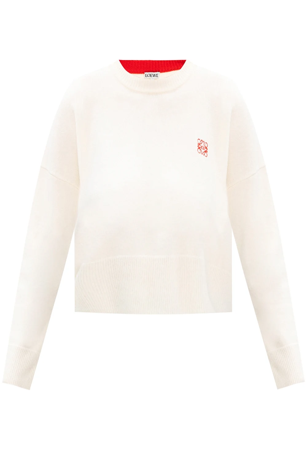 Krótki sweter z logo