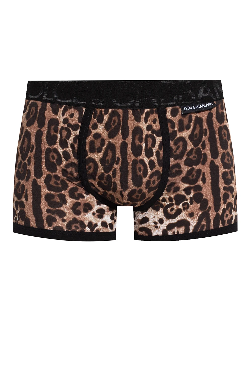 BROWN Leopard-printed boxers