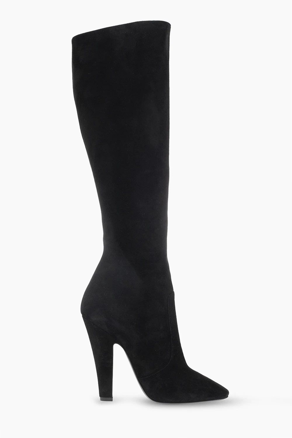 ‘68’ heeled knee-high boots
