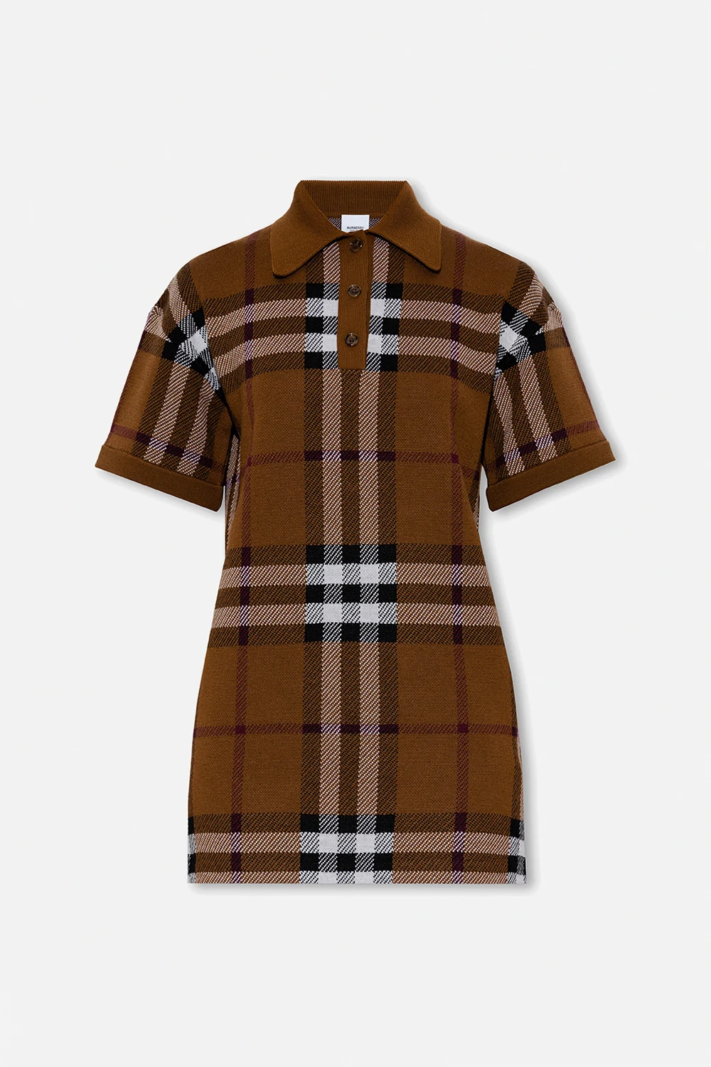 BROWN ‘Carmella’ checked dress