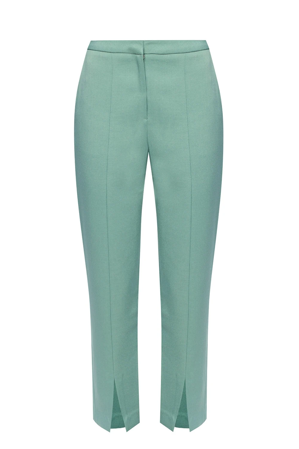 GREEN Pleat-front trousers