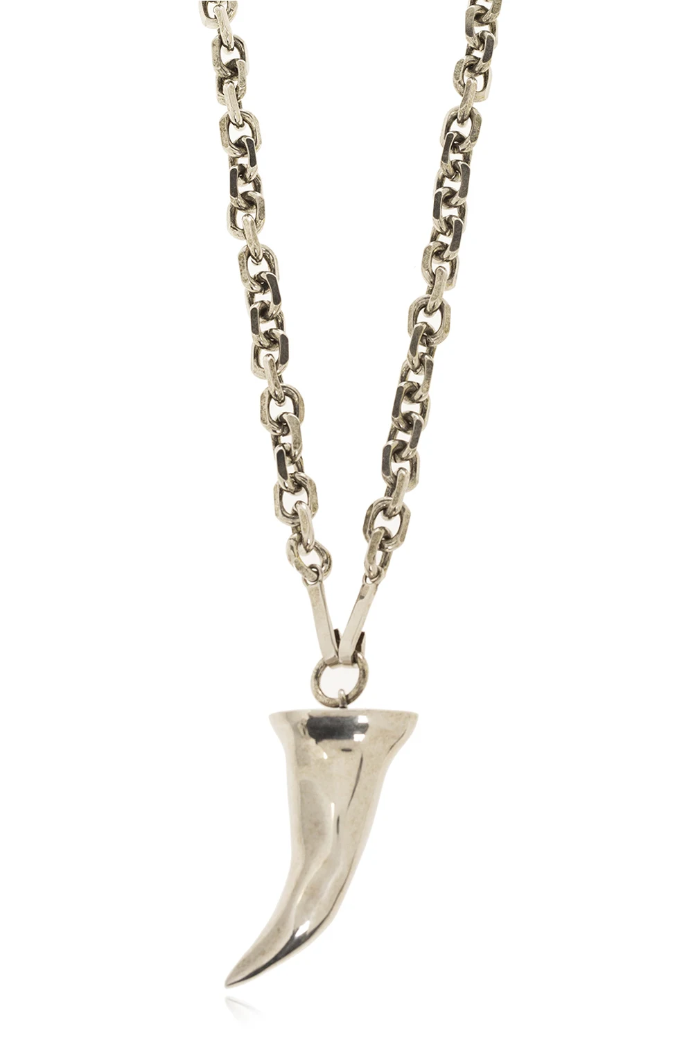 SILVER Brass necklace with pendant