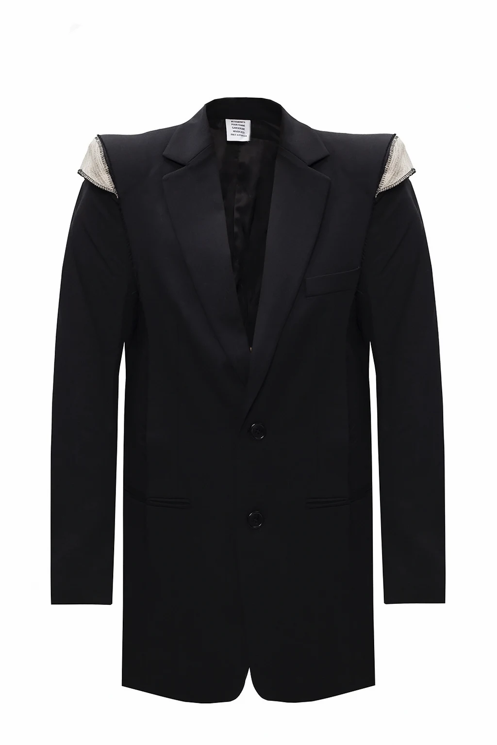 BLACK Notch lapel blazer