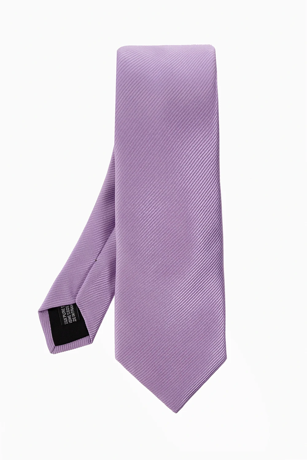 Patterned silk tie