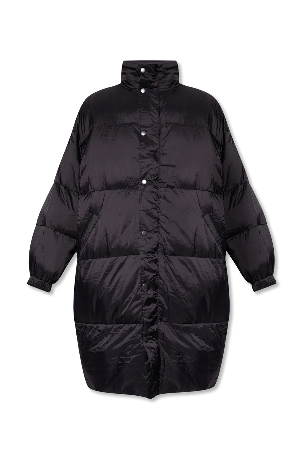 Quilted jacket with stand-up collar