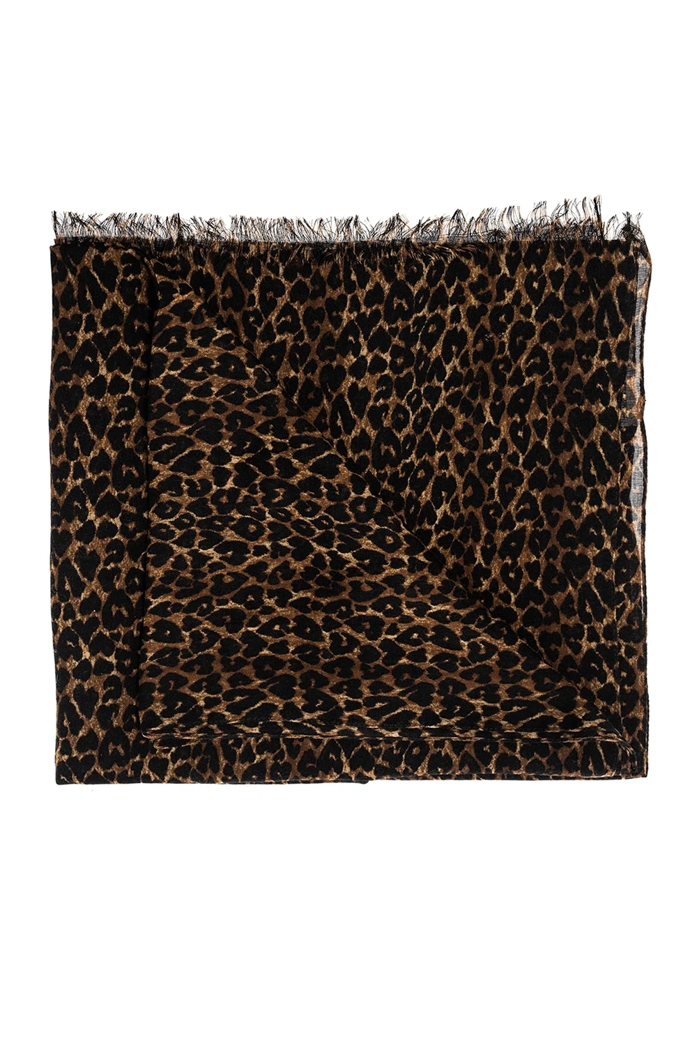 BROWN Patterned scarf