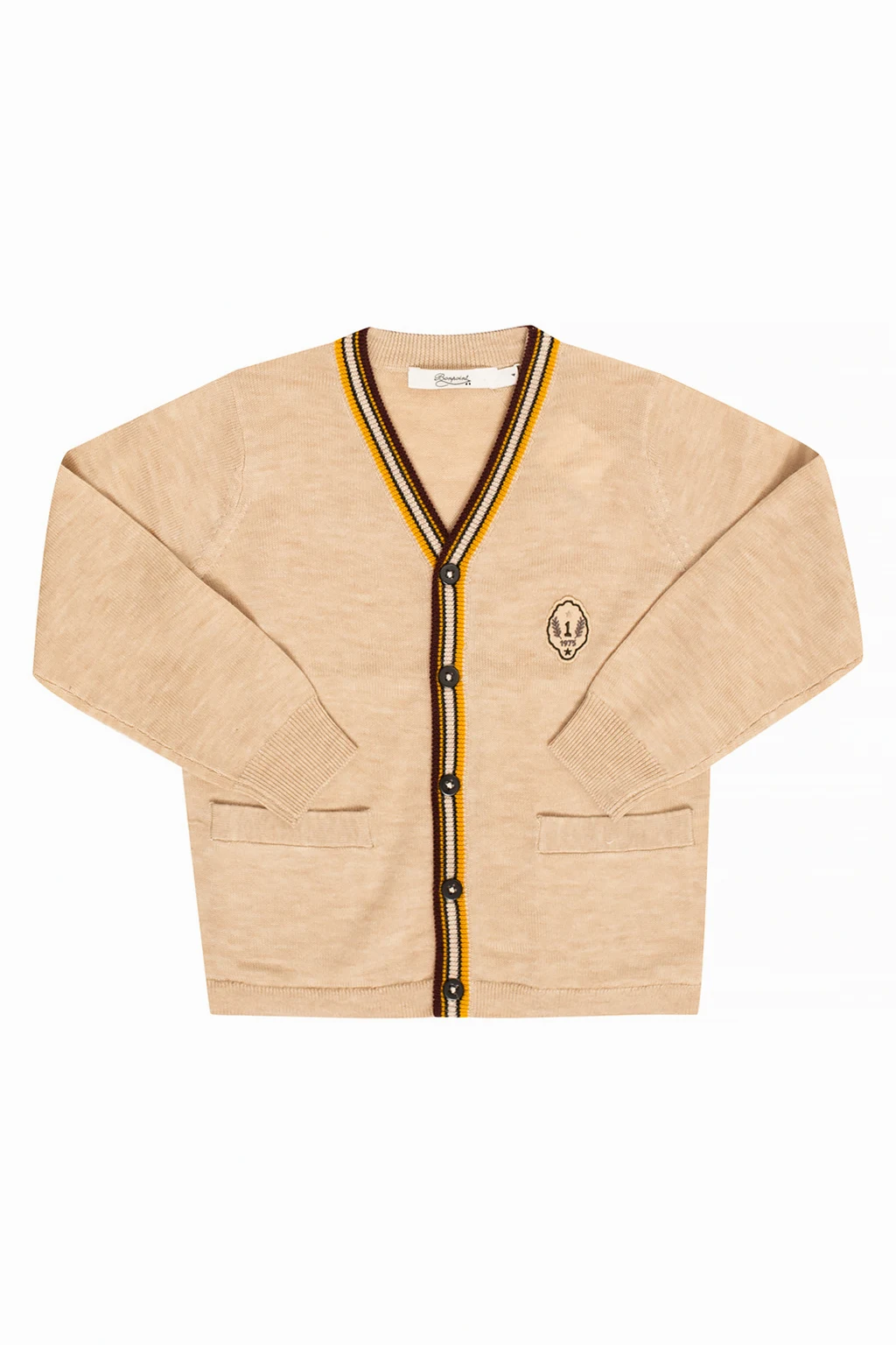 Cardigan with logo