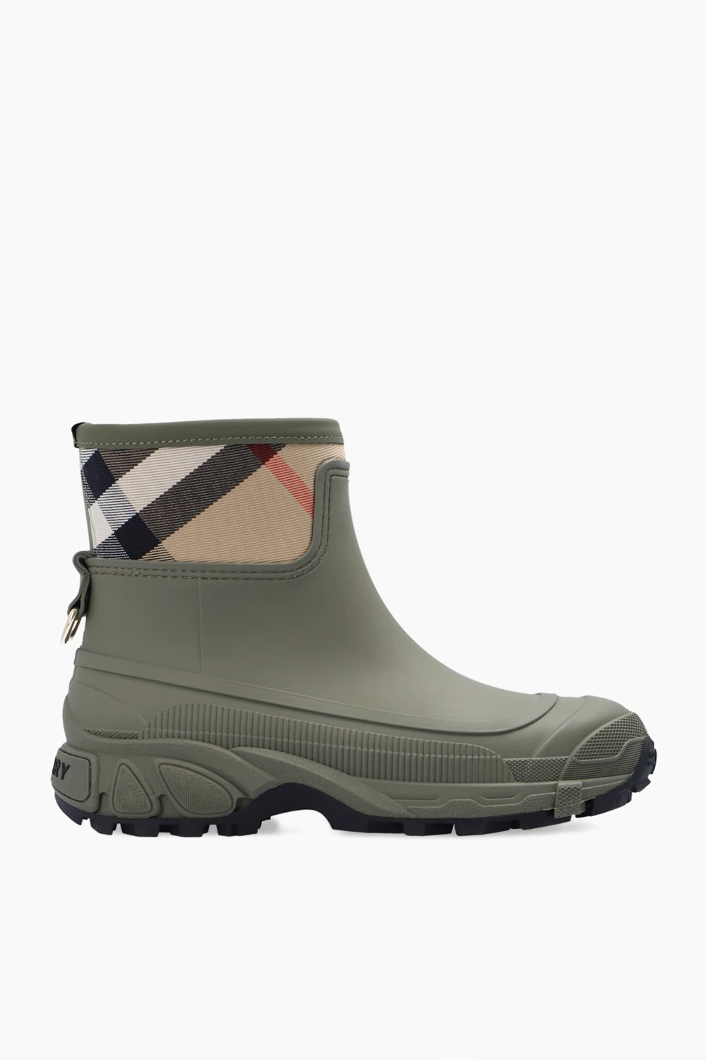 GREEN Rain boots with logo