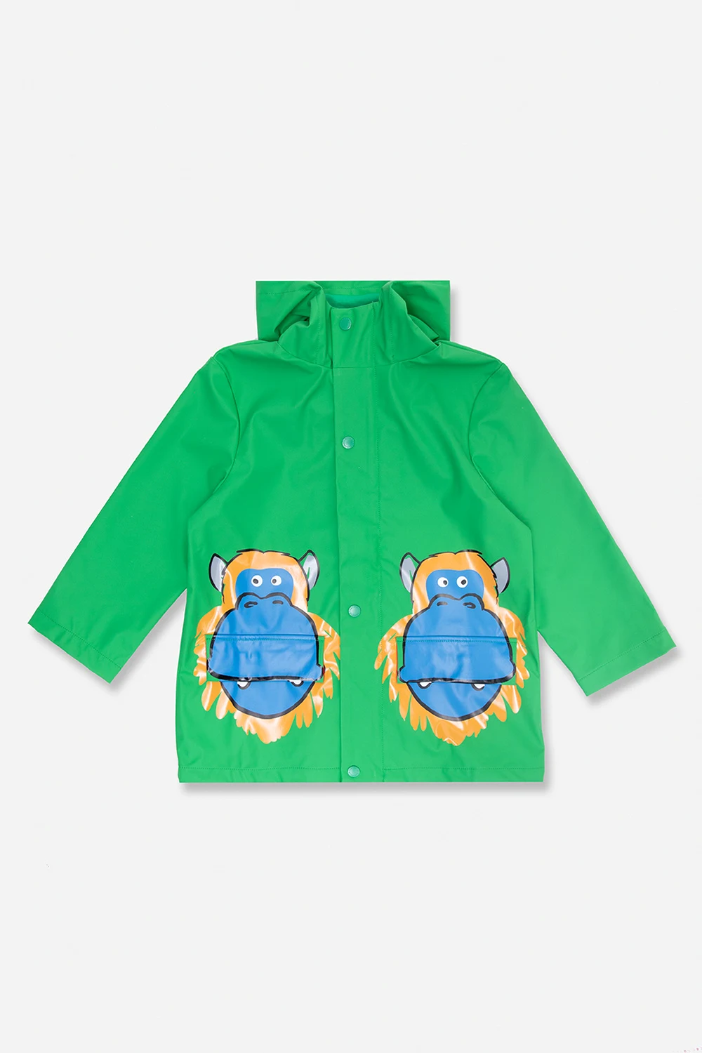 GREEN Rain coat