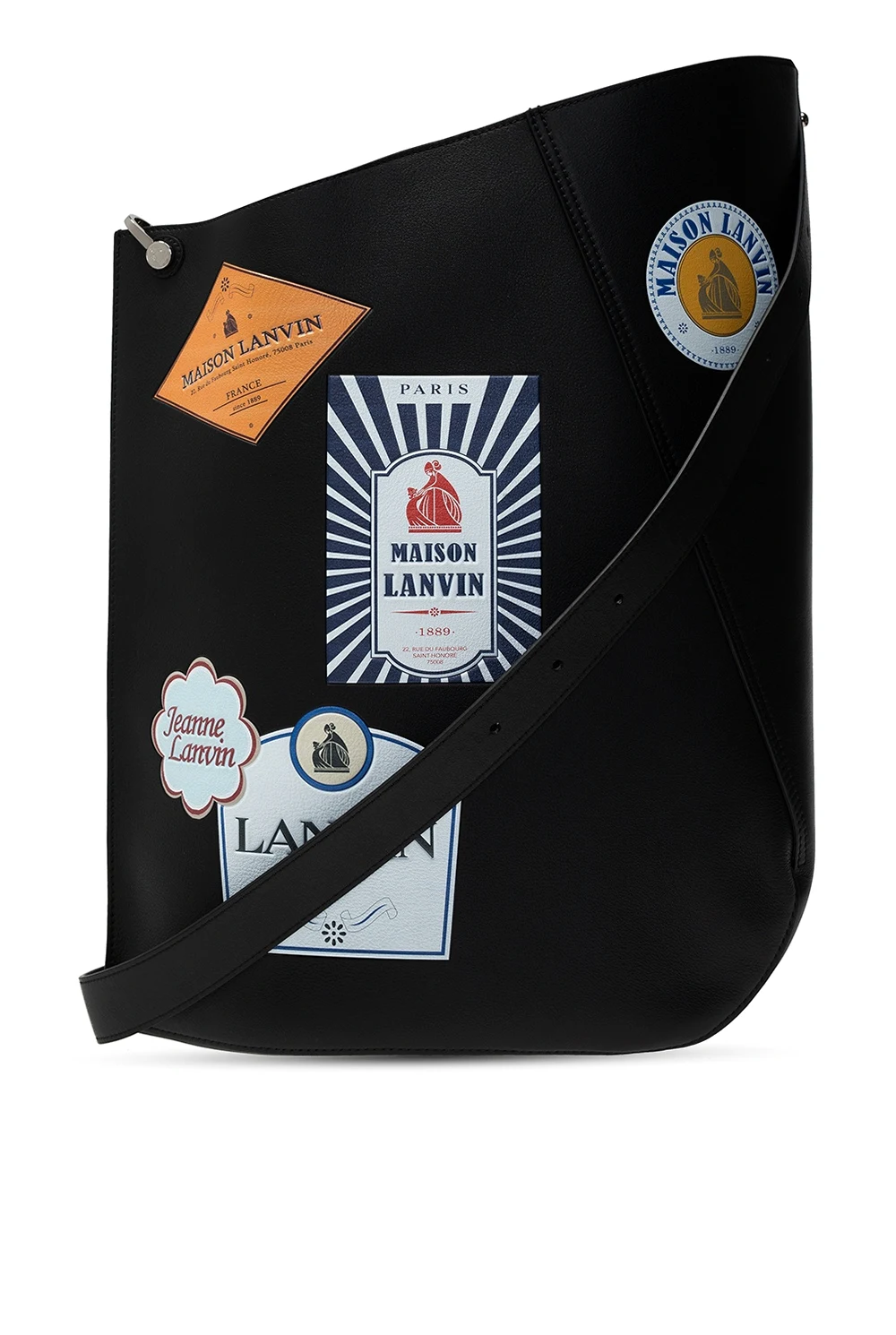 Torba na ramię z aplikacjami z logo 'Hook'