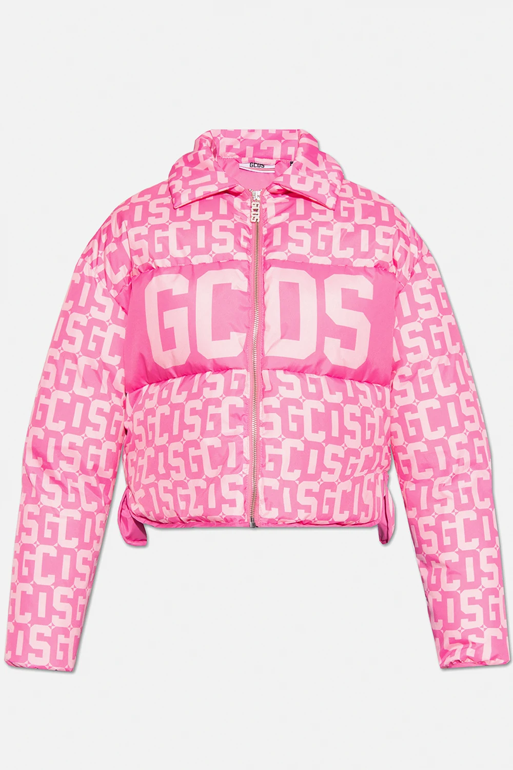 Down jacket with logo