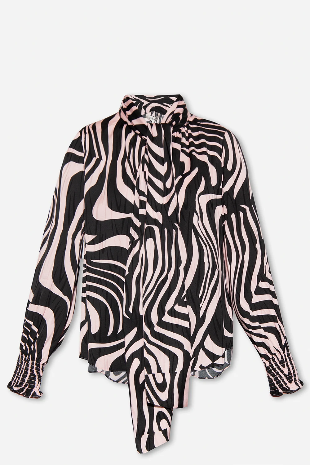 BLACK ‘New Tina’ shirt with animal pattern