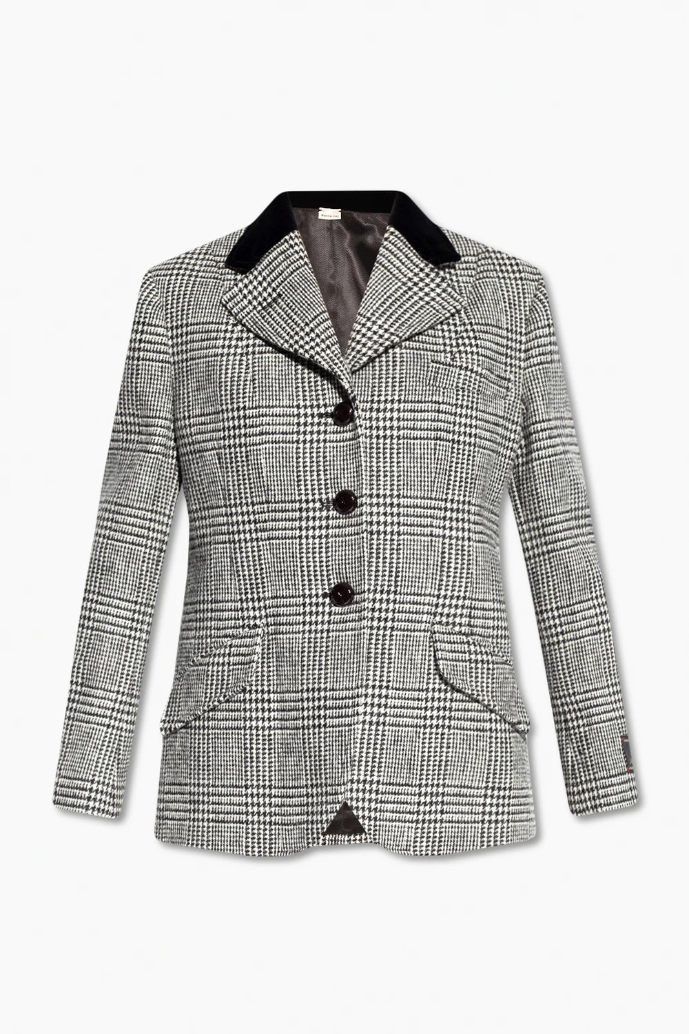 BLACK Checked blazer