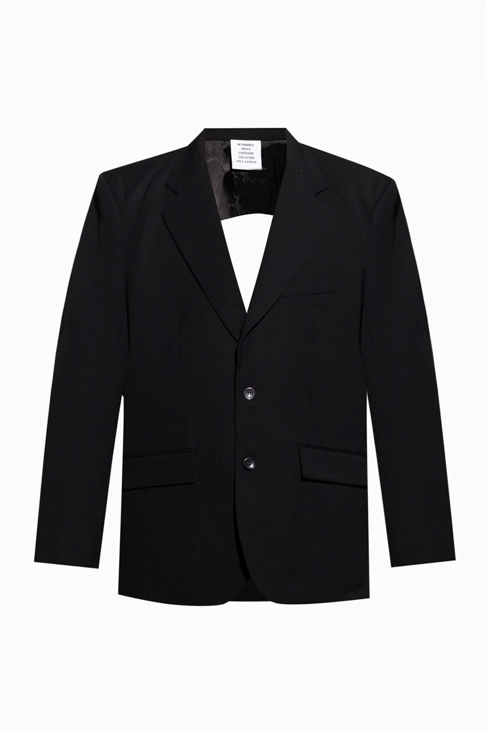 Blazer with cut-out back
