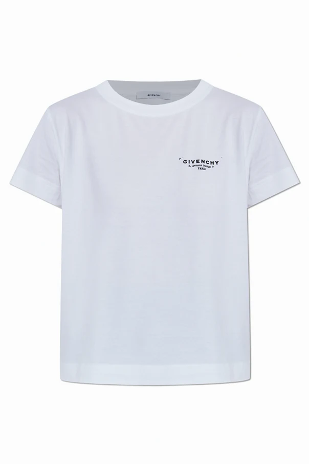 BIAŁY  T-shirt z nadrukowanym logo