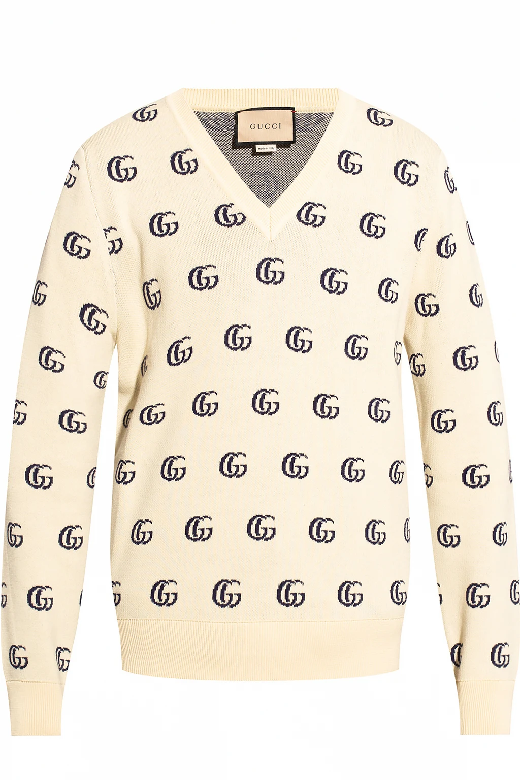 cream Sweater with logo