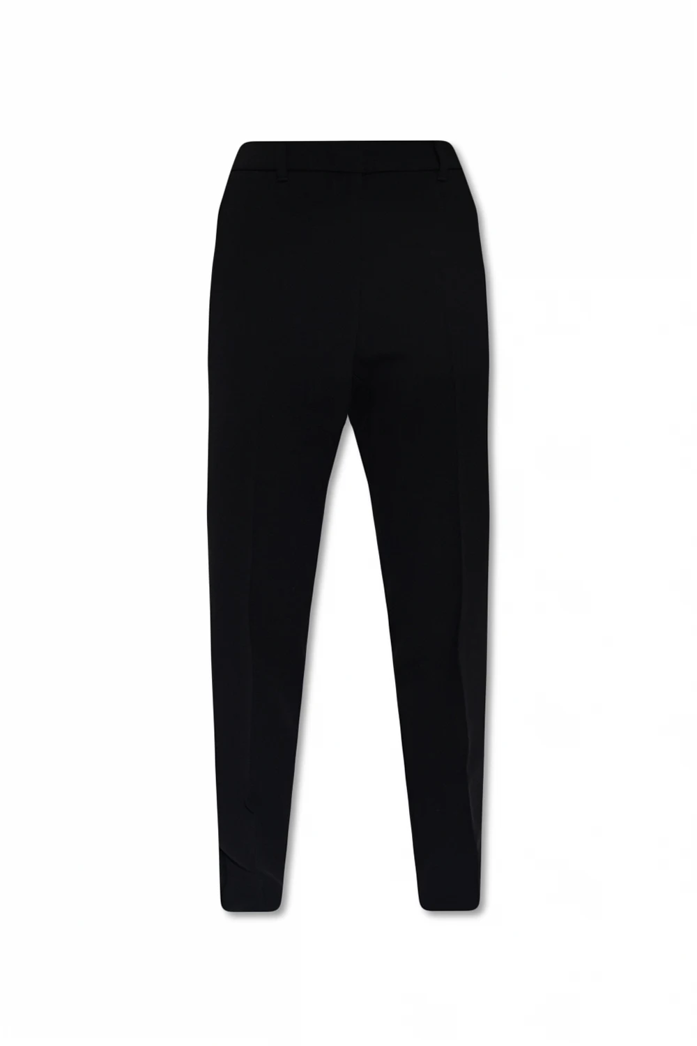 BLACK Pleat-front trousers