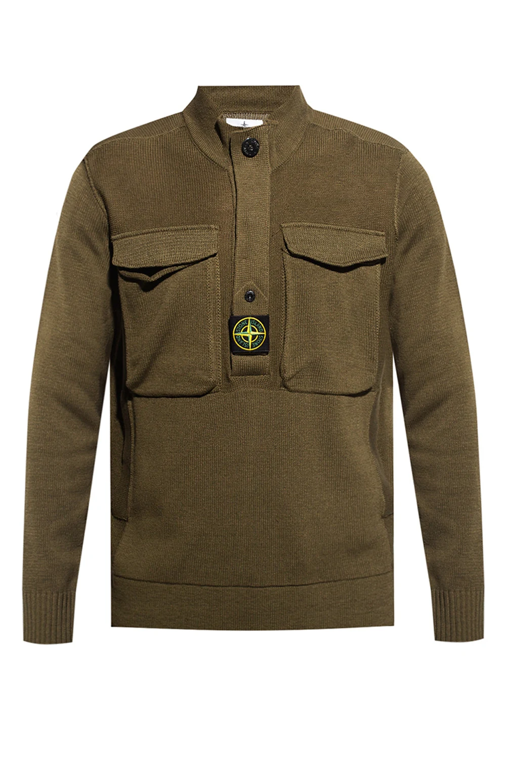 Knitted cardigan with logo