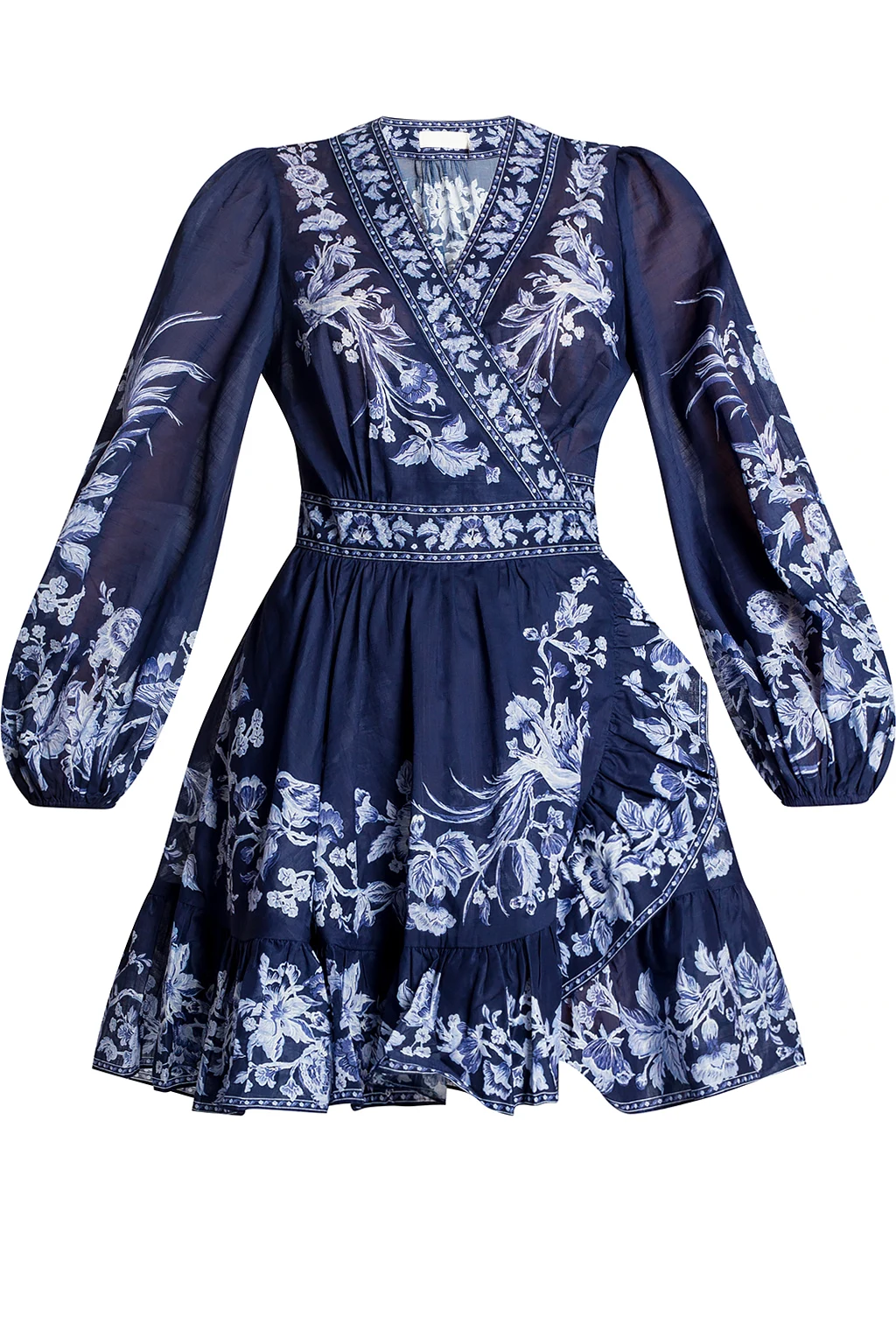 Floral-motif dress