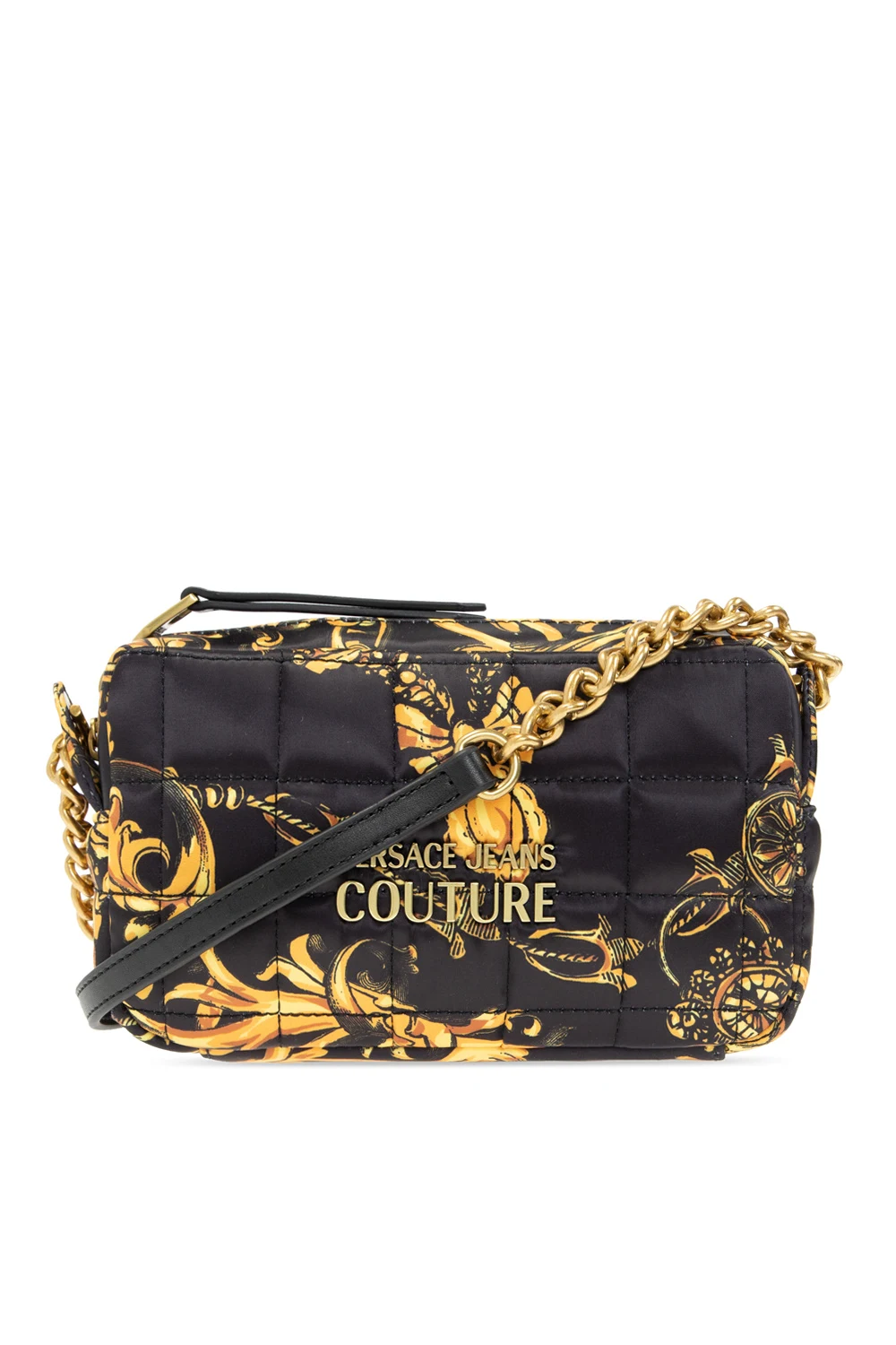 BLACK Shoulder bag with Barocco motif