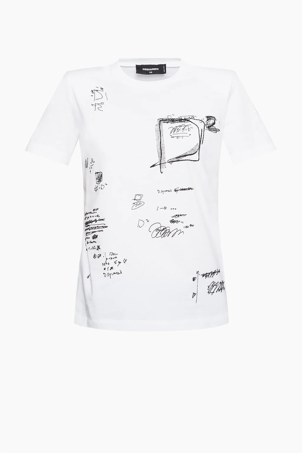 T-shirt z wyszytym wzorem