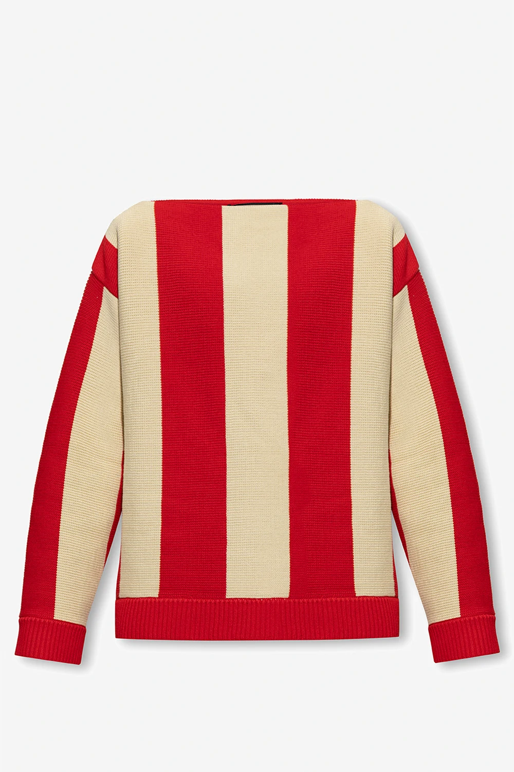 RED Striped sweater