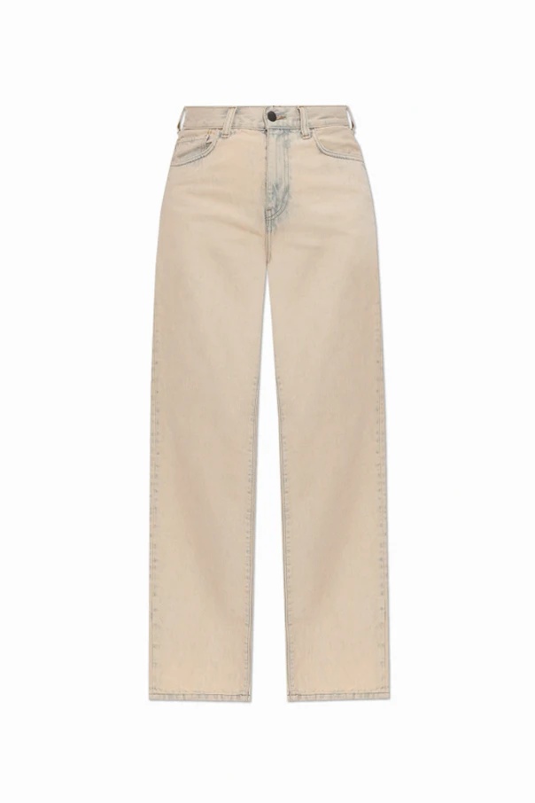 beige High-waisted jeans