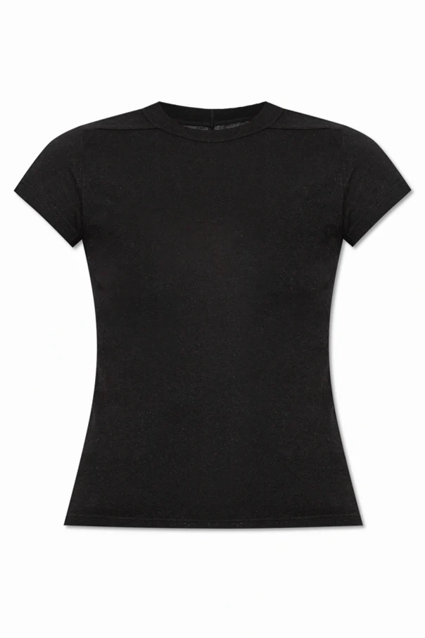 SCHWARZ T-Shirt mit Rundhalsausschnitt