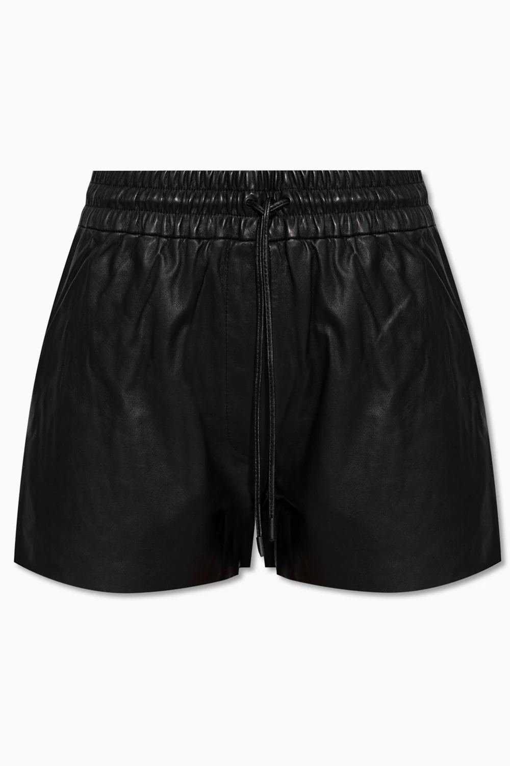 BLACK ‘Shana’ leather shorts