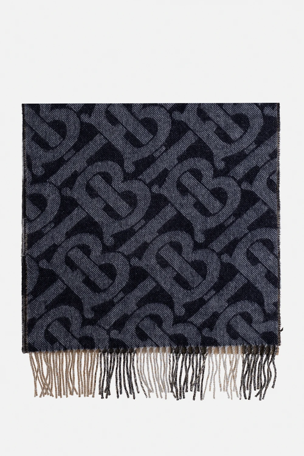 Reversible cashmere scarf