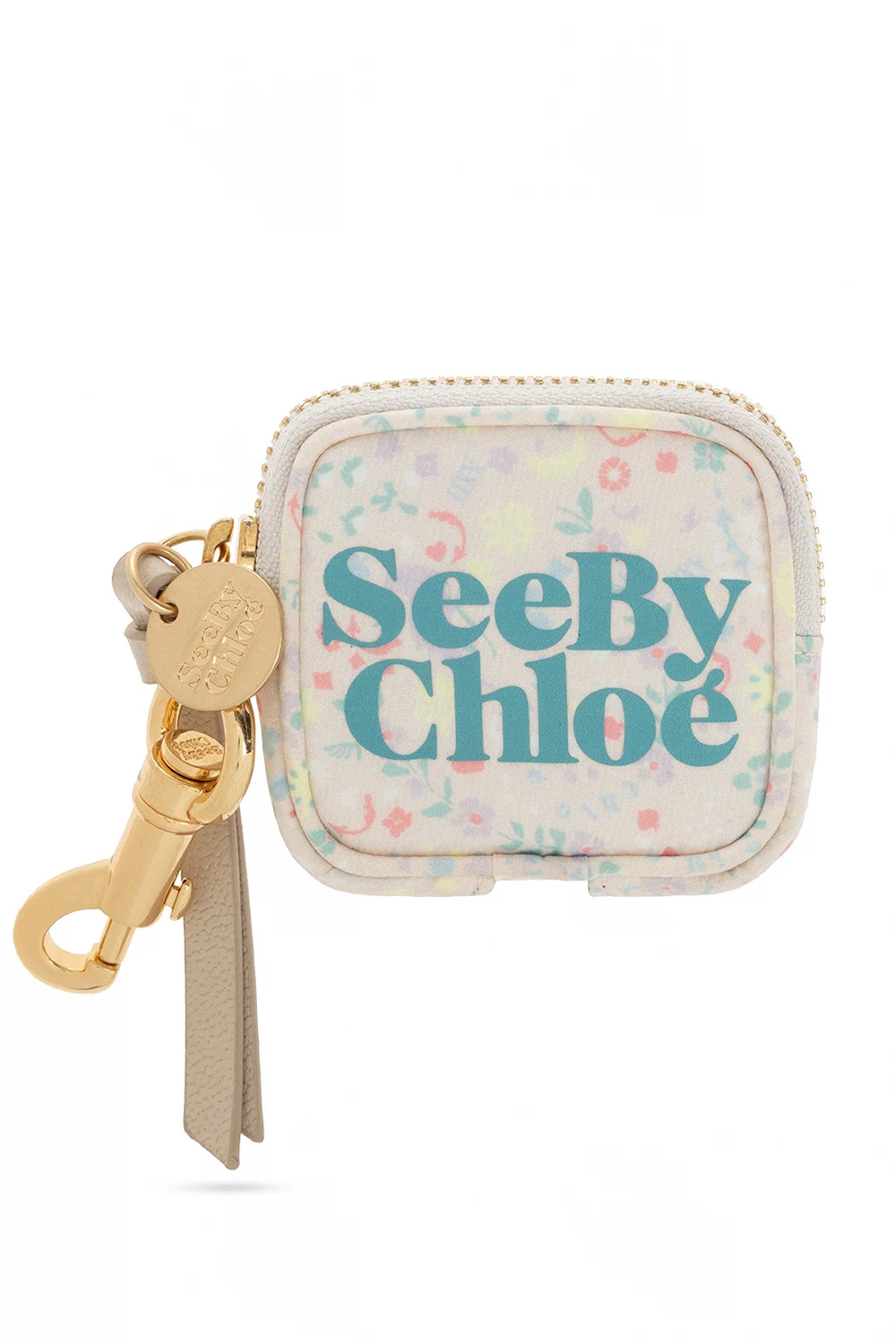 cream Keyring with logo