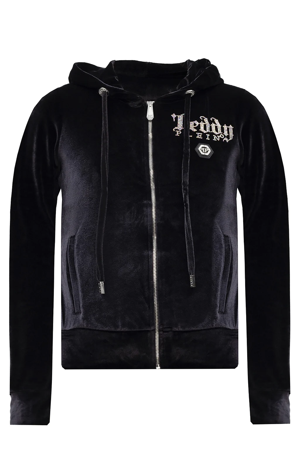 BLACK Embellished hoodie