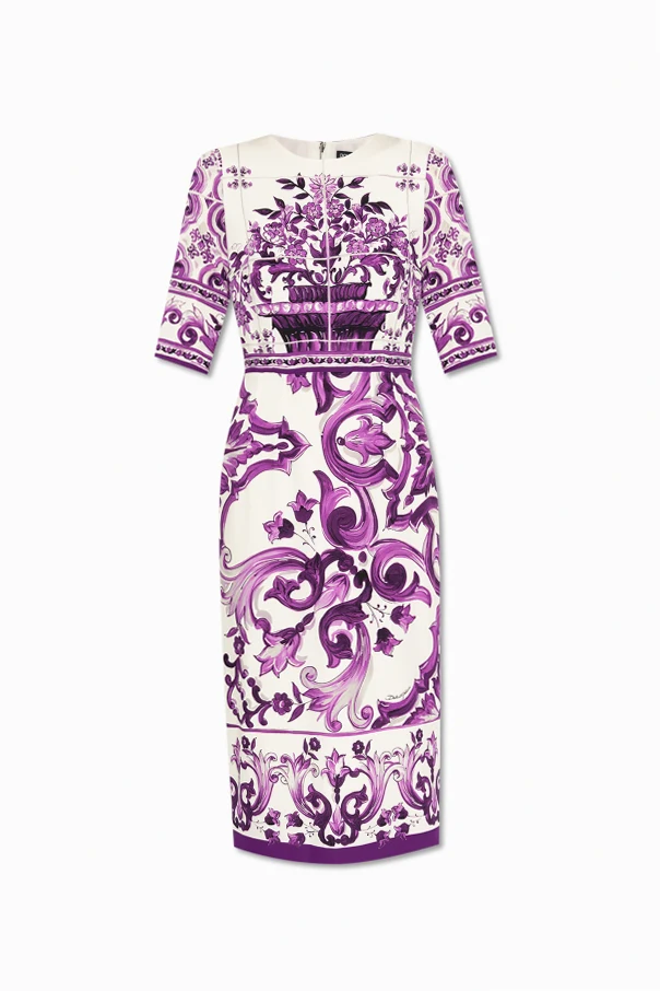 LILA Kleid mit Print „Majolica“